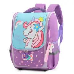 GENERICO - Mochila escolar Kawai juvenil con llavero para niños