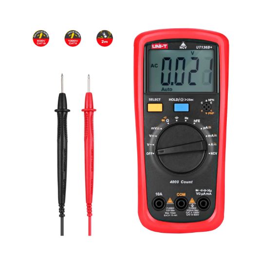 Multímetro Digital con Capacitancia y Frecuencia UT136B+ UNI-T