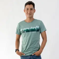 CINCO AM - CAMISETA LIFESTYLE MAN AQUA RUNNER