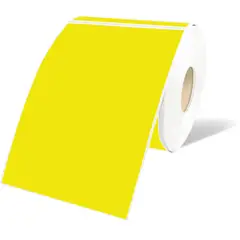 OEM - Rollo 350 Etiqueta Termica Adhesiva Mate 10x15cm Amarillo