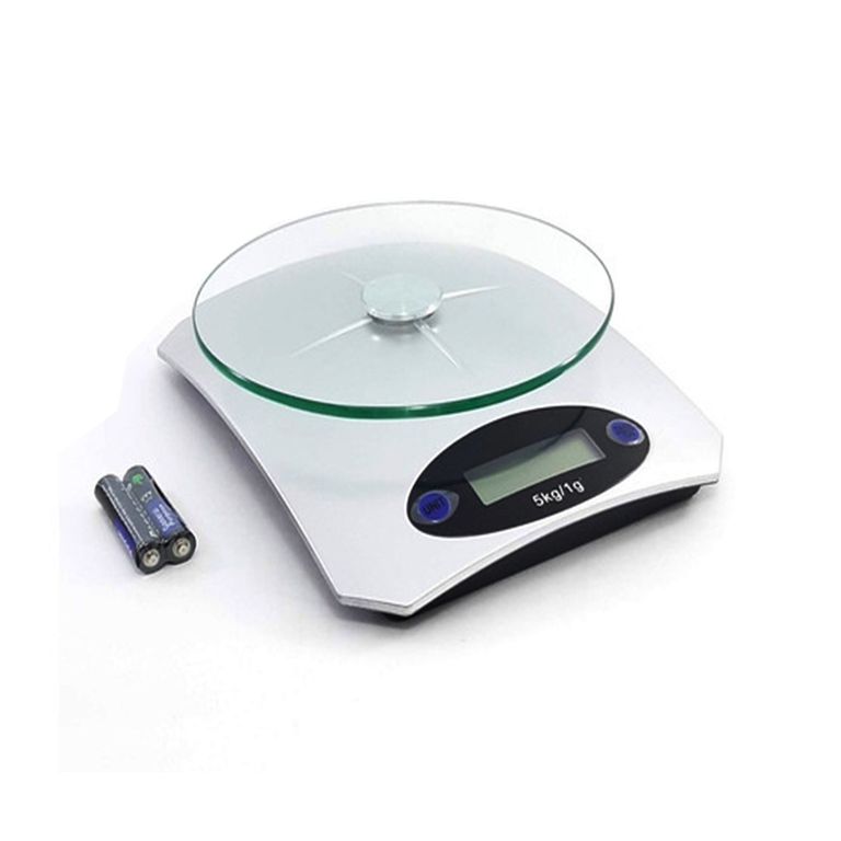 Balanza Gramera 5 kg a 1 gr con Vidrio Templado