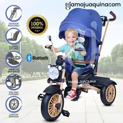 CONFORT - Triciclo Guiador Giratorio «TOYS WALK» Edición Limitada Blue