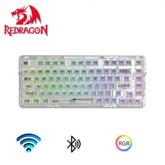 REDRAGON - Teclado ELF PRO RGB-PRO Wireless English Transparente K649CT
