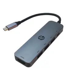 HP - Adaptador Hub Multipuerto USB 5 en 1 HDMI Carga Rapida TC232