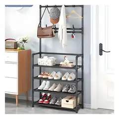 GENERICO - Soporte Modelo Recto de 4 Niveles Negro Y+Post-it Adhesivos