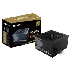 GIGABYTE - Fuente de Poder Certificada P650G 650W 80 Plus Gold GP-P650G