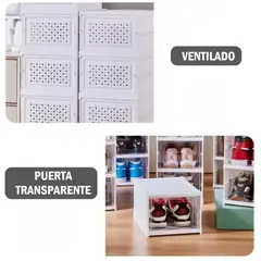 GENERICO - Organizador Negro Estante Zapatero 5 Niveles