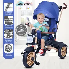 CONFORT - Triciclo Guiador Giratorio «TOYS WALK» Edición Limitada Blue