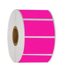 OEM - Rollo 800 Etiqueta Termica Adhesiva Glossy 6x4cm Fucsia