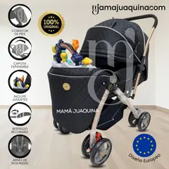 CONFORT - Coche Cuna Musical de Lujo «SUMMER DAY» Black