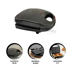 RYBIU IMPORT - Gofrera Versatil en Color Negro Y+Banderitas Adhesivas