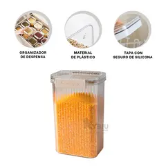 GENERICO - Pack de Recipientes en Transparente Y+Banderitas Adhesivas