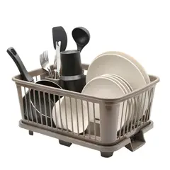 HOGARMAS - Escurridor de Platos con Drenaje Virgilio Mocca