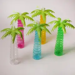 AURELA - Pack de 5 botellas de agua con forma de palmera para niños