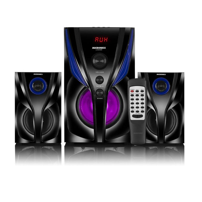 Parlante Lugano 1 - MIC S7037BT 2.1 Con BT, FM, USB