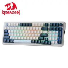 REDRAGON - Teclado EISA K686-RGB-PRO Wireless English WB WHITEBLUE