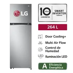 LG - Refrigeradora Top Freezer GT26BPP Door Cooling 264L