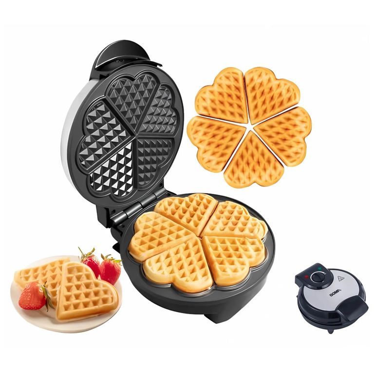 Maquina para hacer Wafles en Forma de Flor BOMA