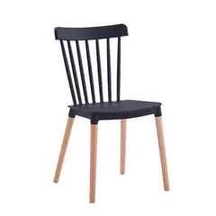 OFIDEAS - Silla De Comedor Diseño Fio Polipropileno Negro