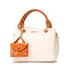 Viale - Cartera Satchel BRI-CM2504 HuesoNatural Briganti