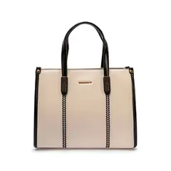 VIALE - Cartera Satchel BRI-CS2502 HuesoNegro Briganti