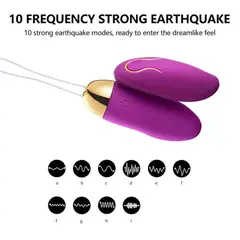 GENERICO - Vibrador Bala Portátil a Control Remoto en Color Morado