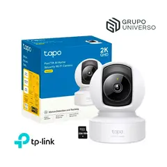 TP LINK - Cámara Vigilancia Tapo C222 2K Comunicación 2vías Detecta llanto+256GB