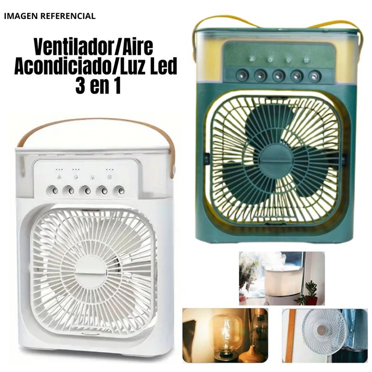 Ventilador Portátil Humidificador Aire Acondicionado 3 en 1