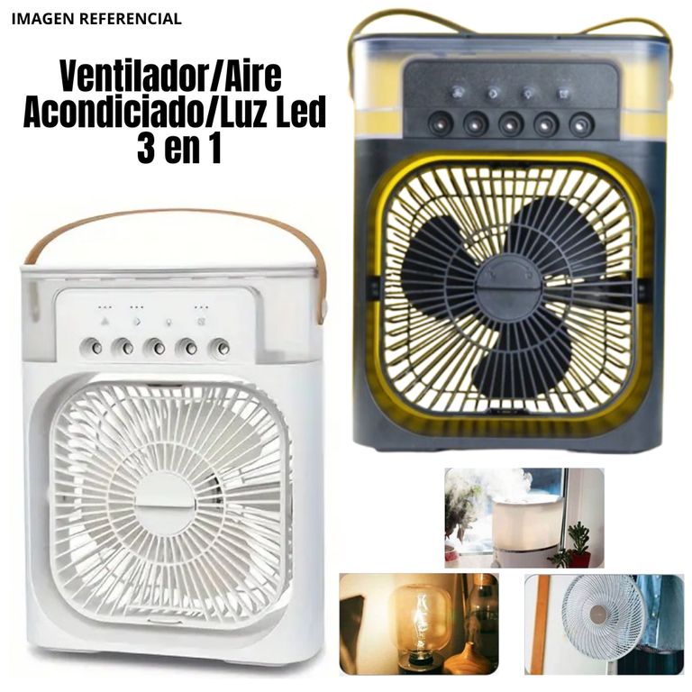 Ventilador Portátil Humidificador Aire Acondicionado 3 en 1