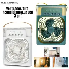 GENERICO - Ventilador Portátil Humidificador Aire Acondicionado 3 en 1