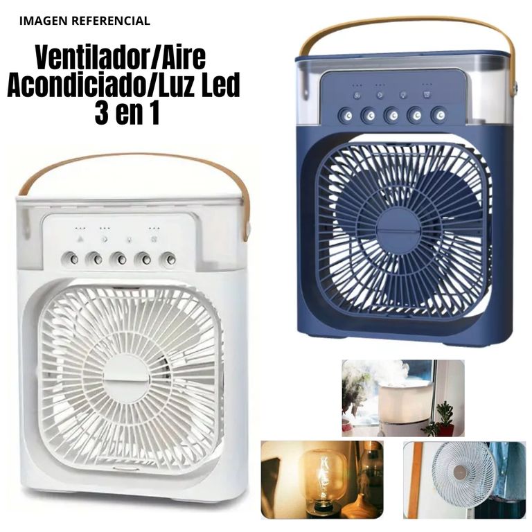 Ventilador Portátil Humidificador Aire Acondicionado 3 en 1