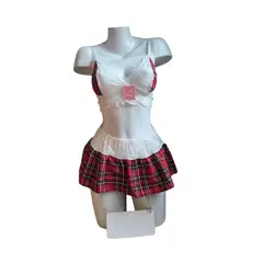 GENERICO - DISFRAZ COLEGIALA LENCERIA SEXY M