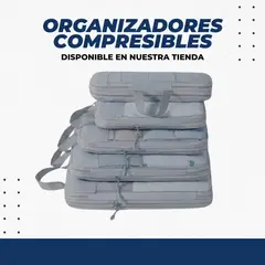 AURELA - Pack de 5 Cubos de embalaje de compresión para maleta