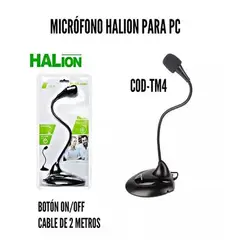 HALION - Micrófono Pedestal TM-4 Negro