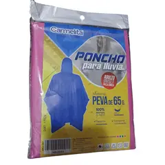 GENERICO - GENERICO-Poncho impermeable para la lluvia-ROSADO