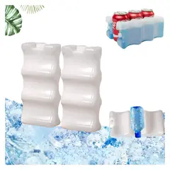 GENERICO - Bloques de Hielo con Gel para Botellas Bebidas 2Unidades