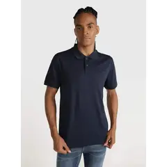 CALVIN KLEIN - POLO SS LIQUID TOUCH INTERLOCK SOLI