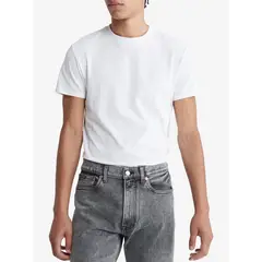 CALVIN KLEIN - CAMISETA SS SMOOTH CTTN SLIM SOLID CREW