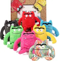GENERICO - Peluches Monstruos de Colores Emociones - Miden 12 cm alto