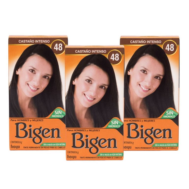 Pack de 3 tintes Castaño intenso #48