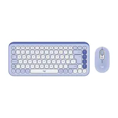 LOGITECH - Teclado +Mouse Pop Icon Bluetooth Wireless Sp Lilac