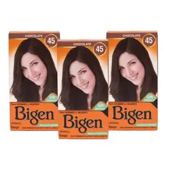 BIGEN - Pack de 3 tintes Chocolate #45