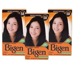 BIGEN - Pack de 3 tintes Negro natural #58
