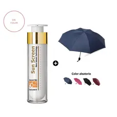 FREZYDERM - Sun Screen Velvet Face SPF50 50ml + Paraguas Plegable Color Aleatorio