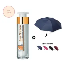 FREZYDERM - Velvet Sunscreen Color Face Spf50 50Ml + Paraguas Plegable Color Aleatorio