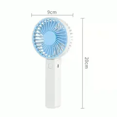 GENERICO - Mini Ventilador Portátil de Mano´Plegable USB Recargable Celeste