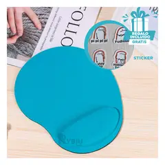 RYBIU IMPORT - Alfombrilla de Muñeca en Celeste Y+Regalo Ligas para Peinar