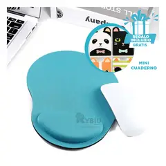 GENERICO - Pad y Cojin de Muñeca en Color Celeste Y+Regalo Agendita