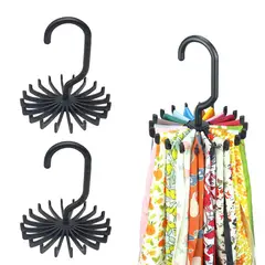 GENERICO - Colgador de Corbatas Giratorio 360° 2pcs