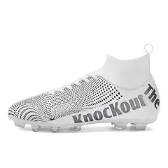 SHANDIAN - Zapatillas de Fútbol Hombre FG zapatos hombre Blanco